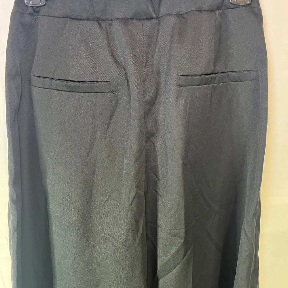 SHEIN Black Wide Leg Drawstring Waist Pants Womens‎ Size S